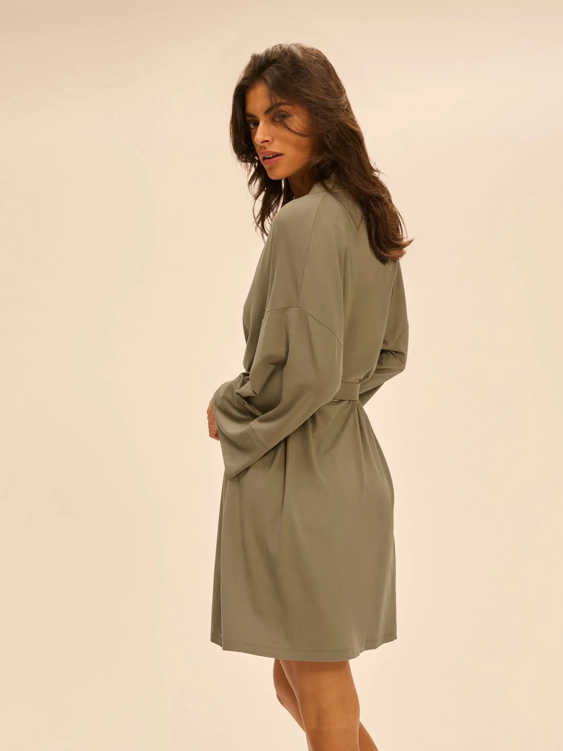Aurore Kimono - Clay Green