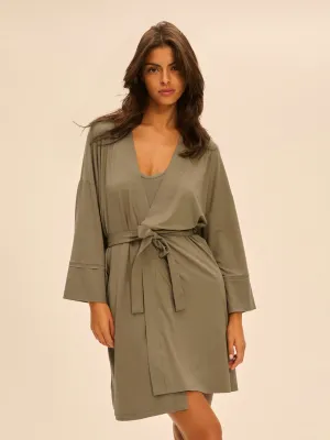 Aurore Kimono - Clay Green