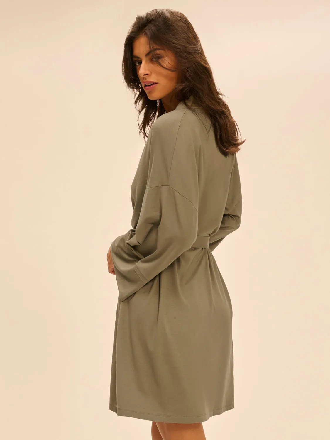 Aurore Kimono - Clay Green
