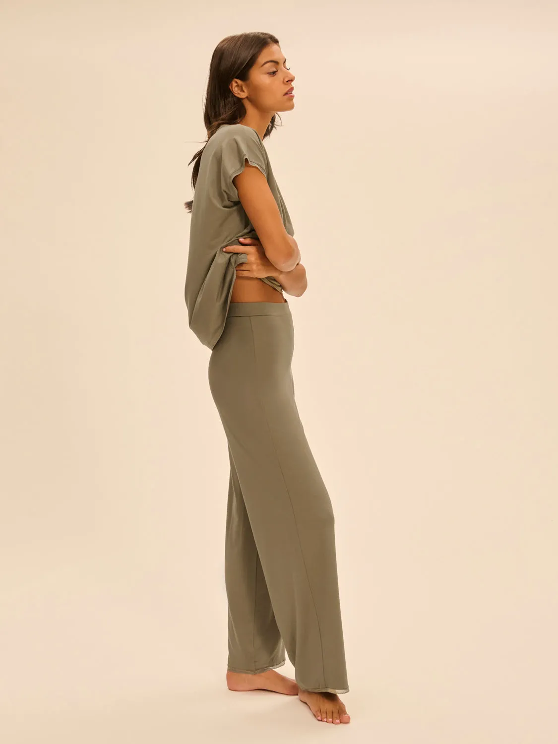 Aurore Pant - Clay Green