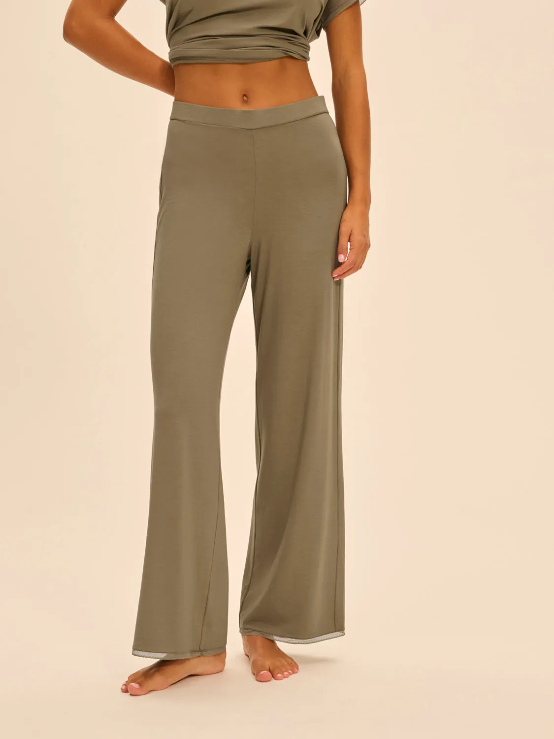 Aurore Pant - Clay Green