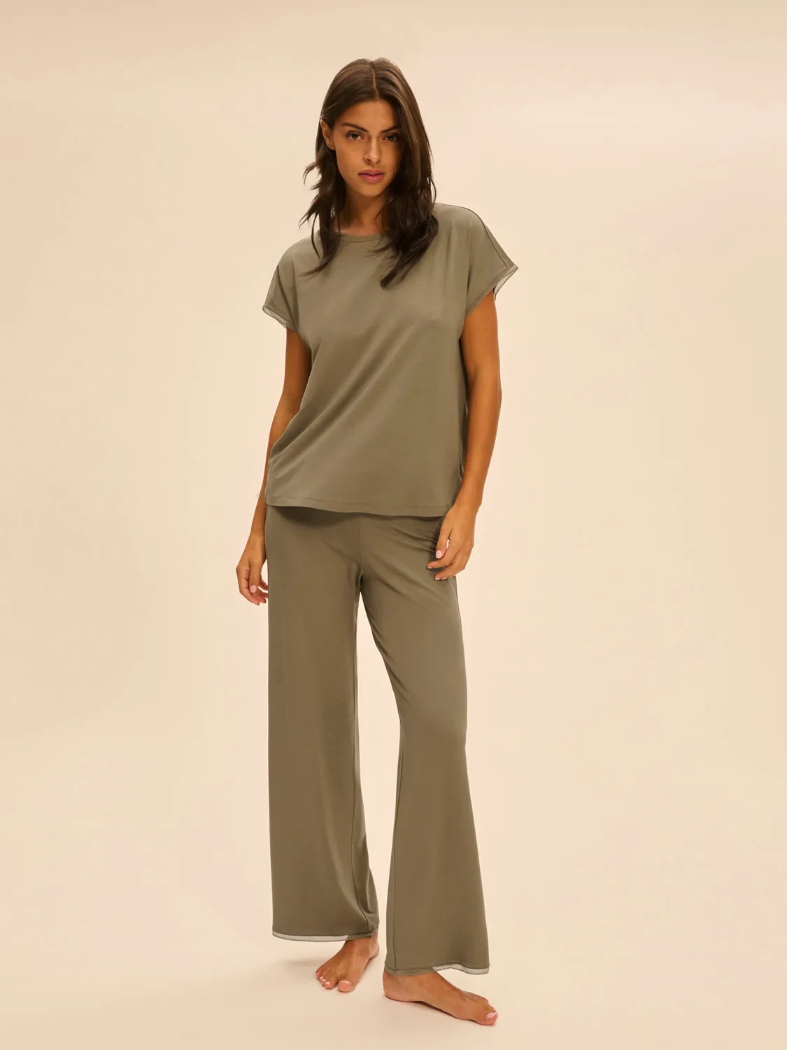 Aurore Pant - Clay Green