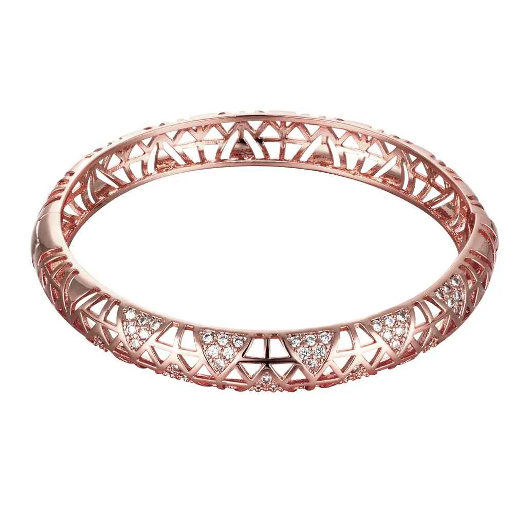 Best Gift 18K Gold Plating bangles Small winding women pulseras joias HBZ 11 ELY