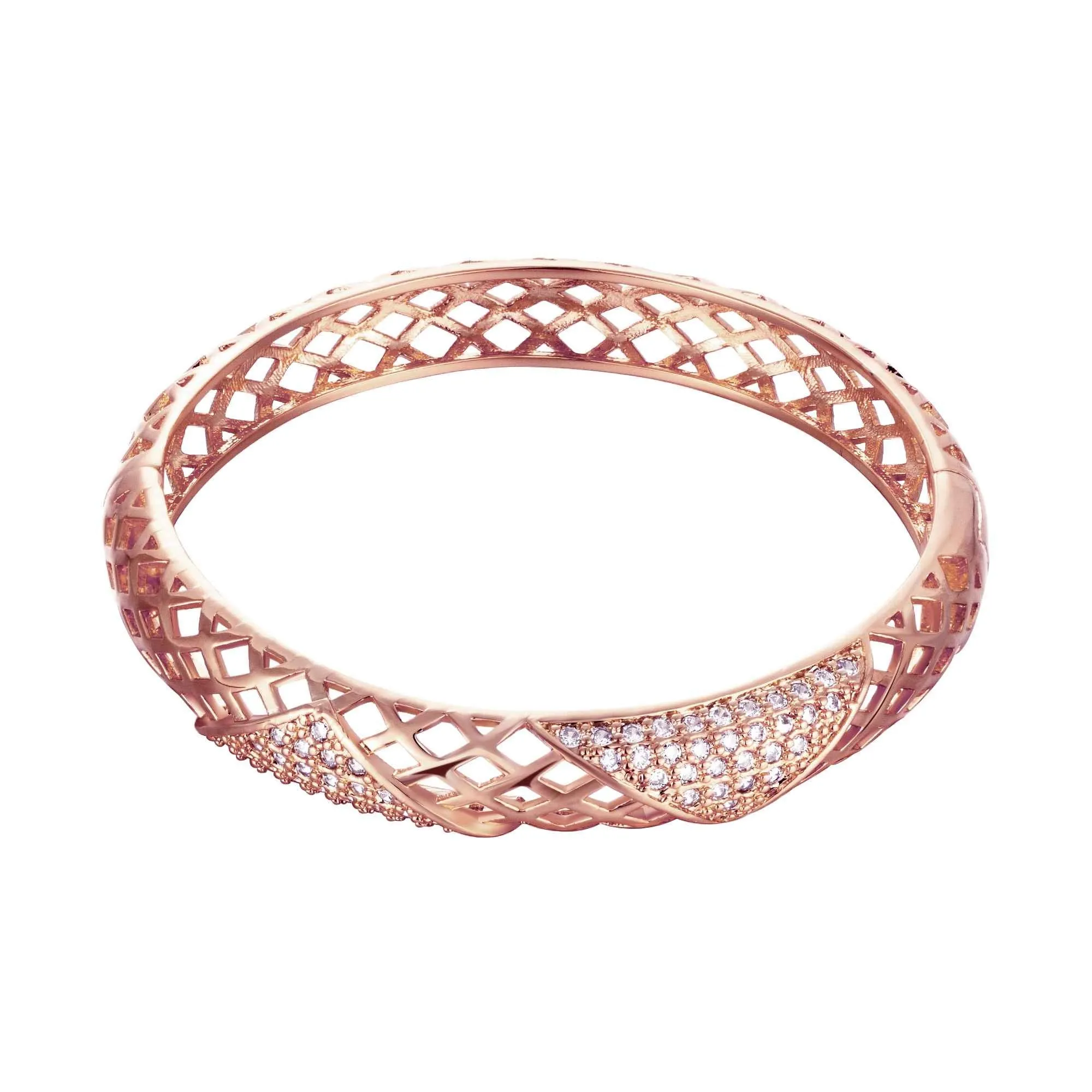 Best Gift 18K Gold Plating bangles Small winding women pulseras joias HBZ 11 ELY
