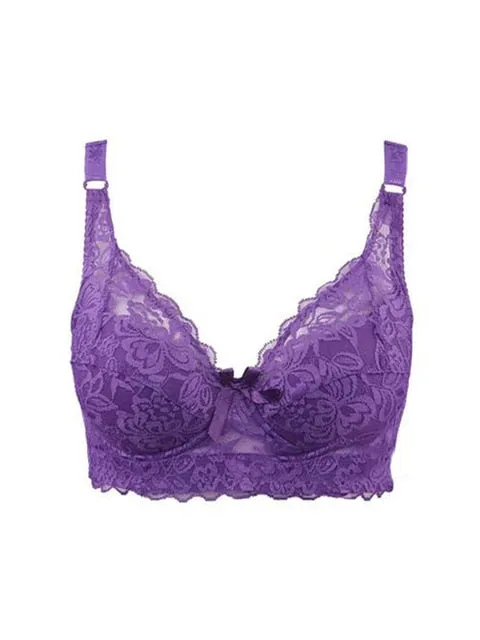 Brand New 2018 Sexy Lace Women Bra Plus Size C D E Big Size Bralette Ultrathin Pure Cotton Brassiere 95E Underwear Dropshipping