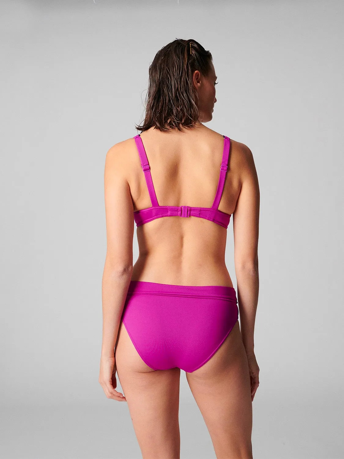 Calysta Underwire Plunge - Bougainvillea