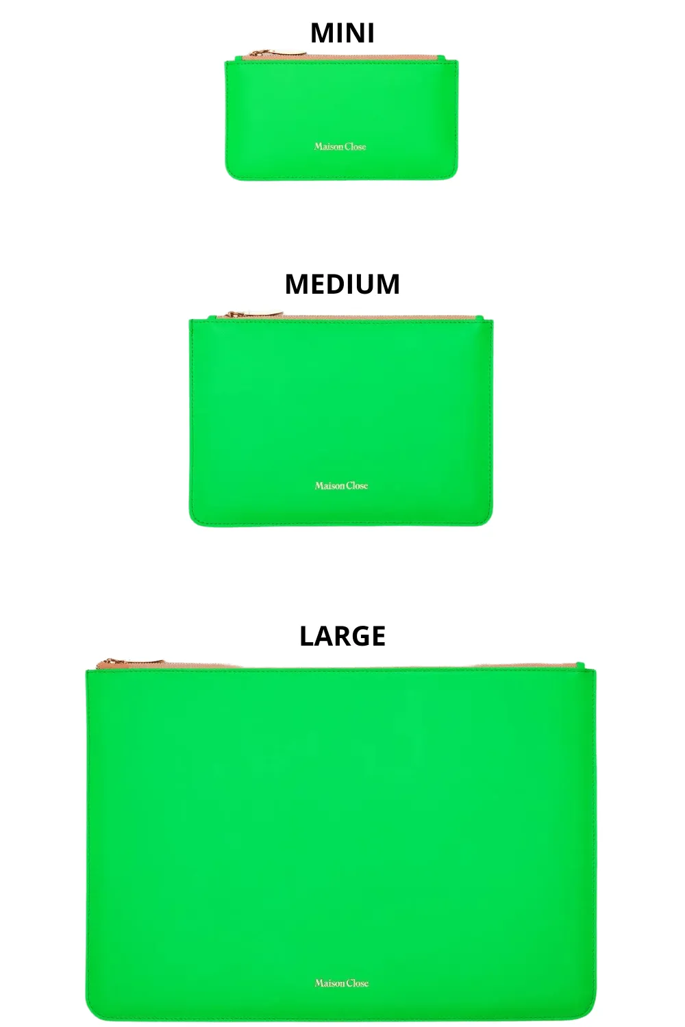 Corps  Corps Leather Pouch Neon Green