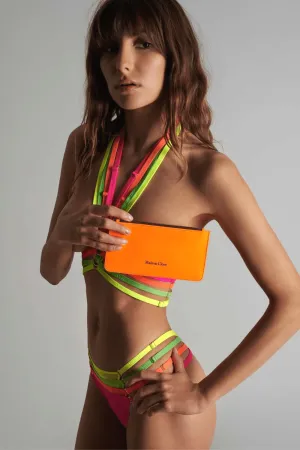 Corps  Corps Leather Pouch Neon Orange