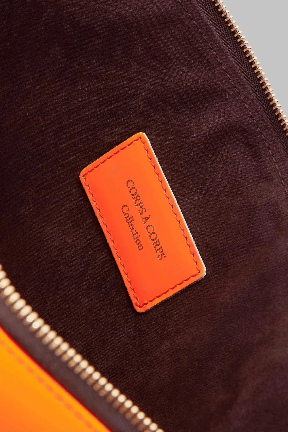 Corps  Corps Leather Pouch Neon Orange