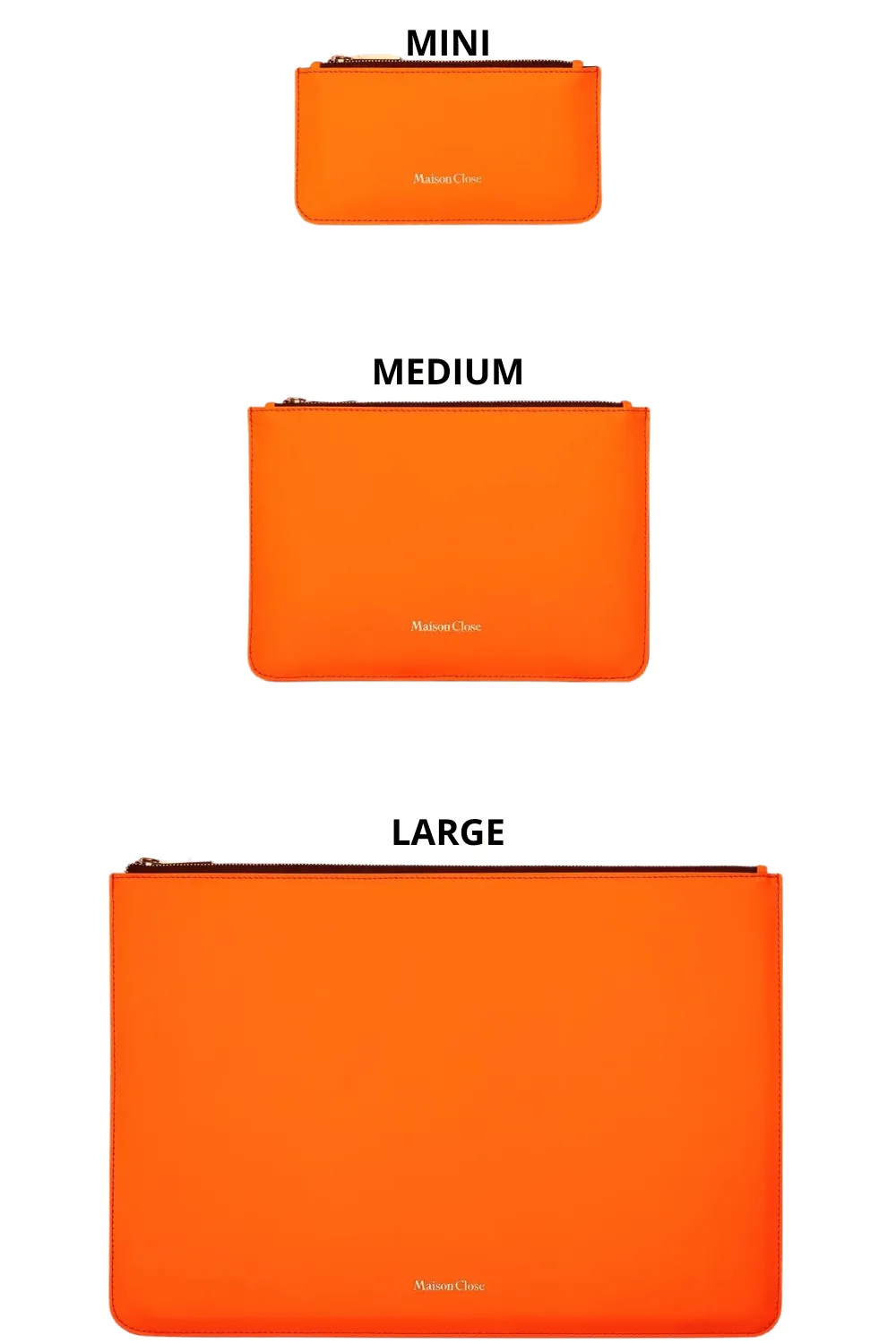 Corps  Corps Leather Pouch Neon Orange