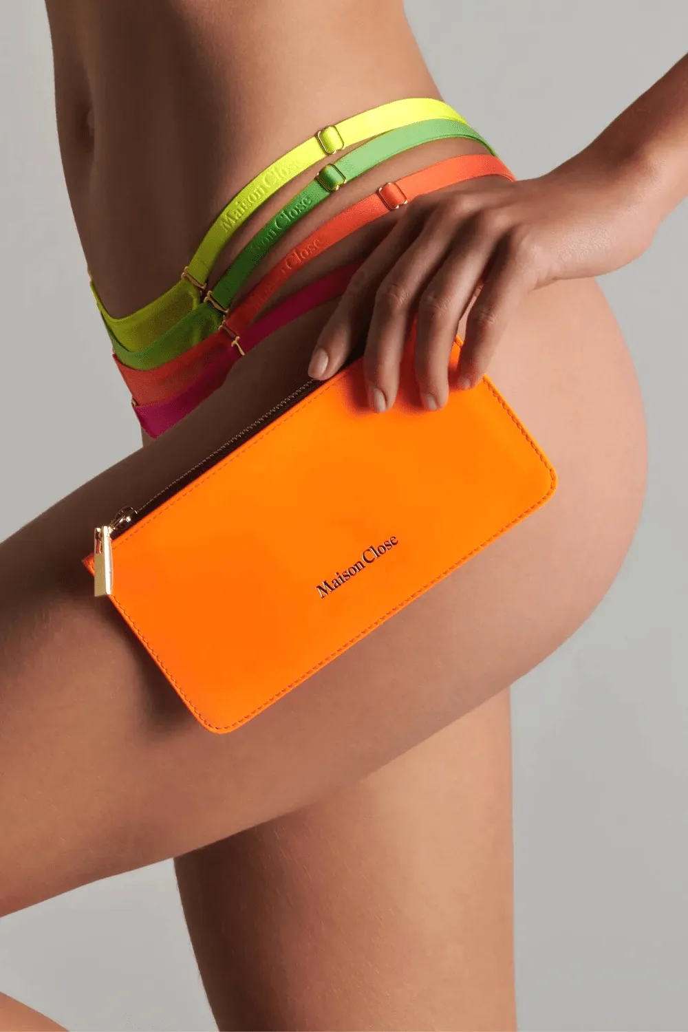 Corps  Corps Leather Pouch Neon Orange