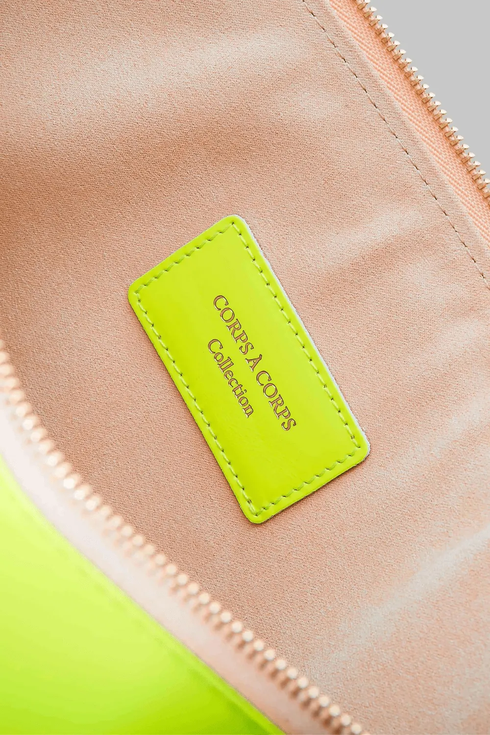 Corps  Corps Leather Pouch Neon Yellow