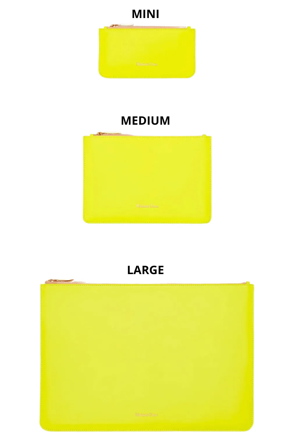 Corps  Corps Leather Pouch Neon Yellow