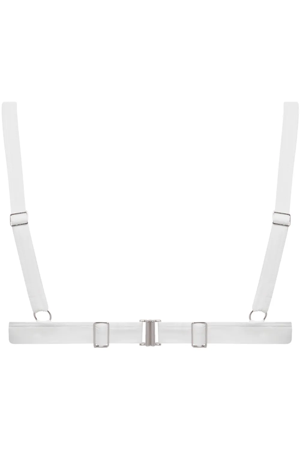 Fatale Bandeau Bikini Top in White