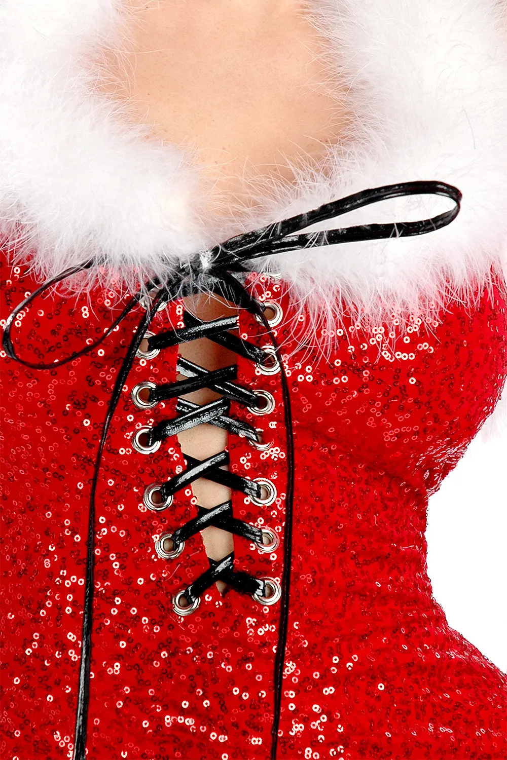 Glam Santa Halter Dress