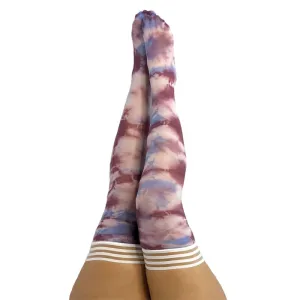 Kixies Madisen Blue/Purple Tie-Dye Size D