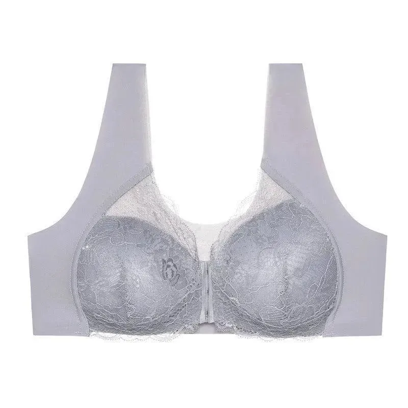 Lace Steel Ring Tube Top Bras