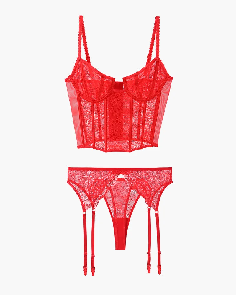 Push Up Corset Bra and Panty Sets