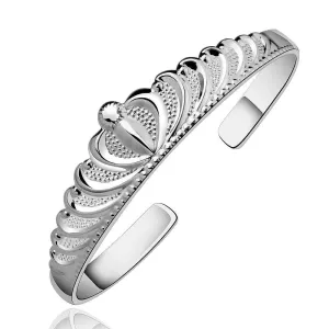 silver crown stone men bracelet accessories SMTB213 ELY