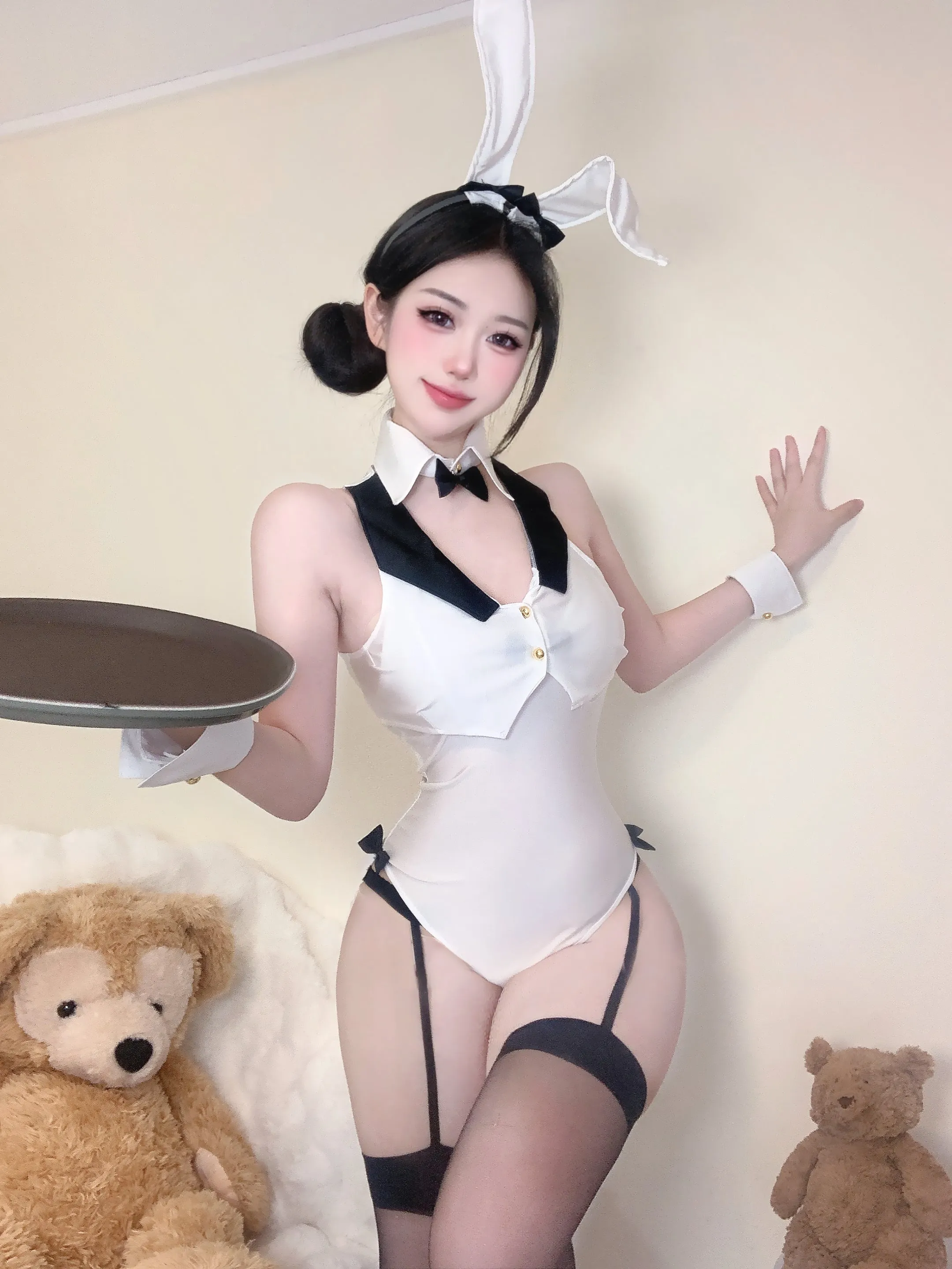 T-2108 Sexy One - Piece Cosplay Bunny Girl Waitress Outfit
