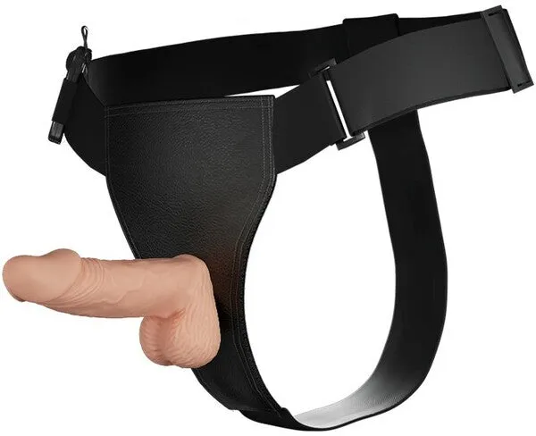 Ultra Passionate Vibrating 7.6 Dildo Harness Dong Lesbian Couples Sex Toy