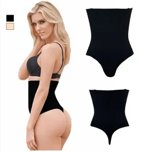 Women High Waist Thongs tummy control Underwear 4 bones slimming butt lifter body shaper butt enhancer panty booty lifter